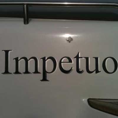 Boat Vinyl Lettering