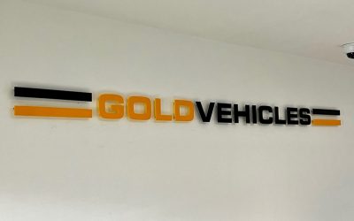 Raised Lettering for Gold Vehicles in Exeter